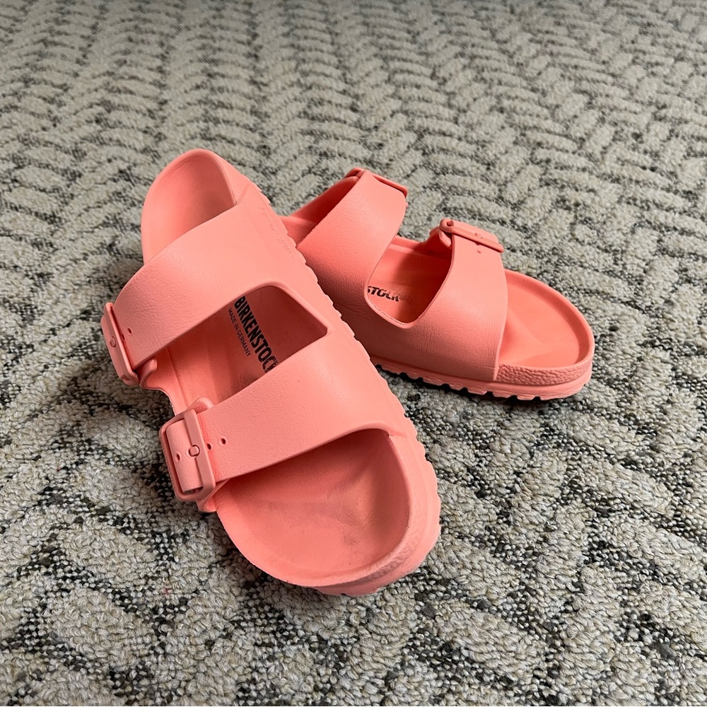 Coral pink EVA Birkenstock Arizona 39